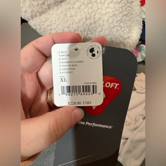 Free People Fleecy Sherpa Scrunchy Pippa Jacket Quilted NWT XL - Picture 4 of 5